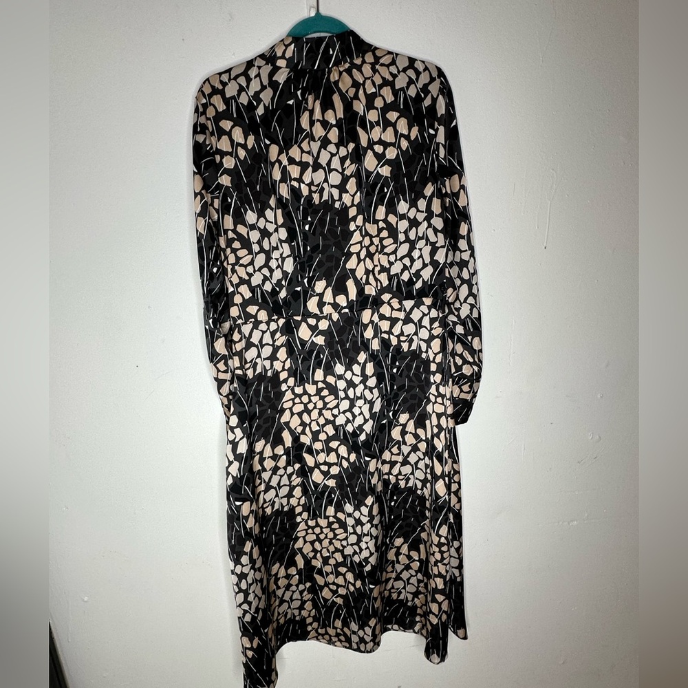 Richard Allen X H&M Long Sleeve Geometric Size 12 Midi Women’s Dress - Picture 6 of 8